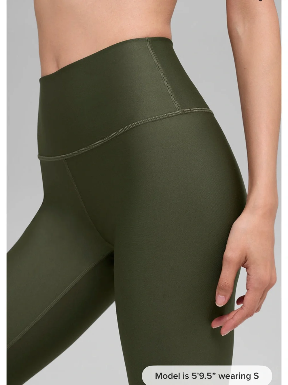 ALO Yoga High-Rise Olive Leggings
